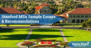 Stanford MSx Sample Essays and Recommendation Letters