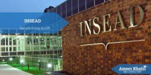 INSEAD MiM - Sample Essays & Recommendation Letters